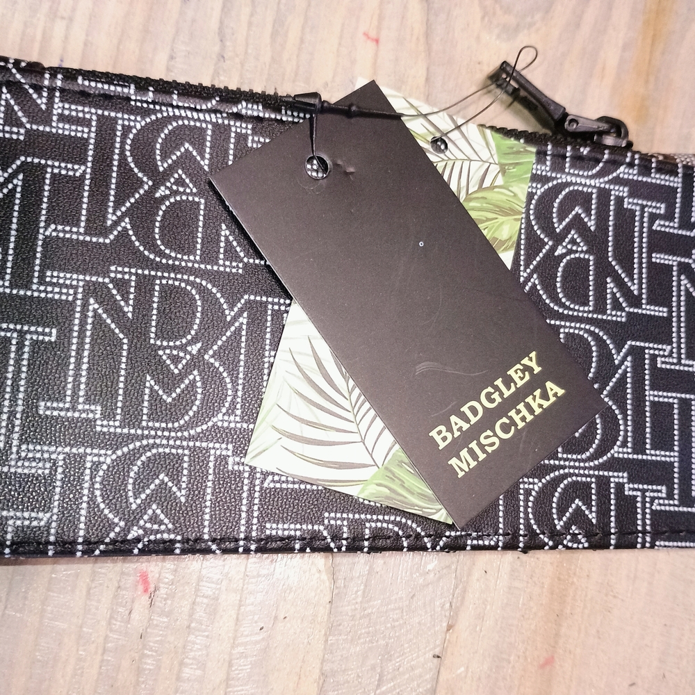 Badgley Mischka Black and White Wallet